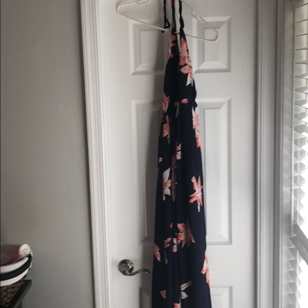 Strappy open back maxi dress